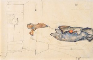 The One Orange was the Only Light by Egon Schiele